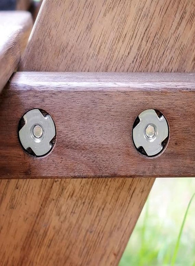 TheMujtaba Yellow Zinc (M5) T-Nut Ideal for Wood, Particle & Composite Materials - Corossion Resistant Nuts - Woodworking and Furniture (100 Pack) - Image 3